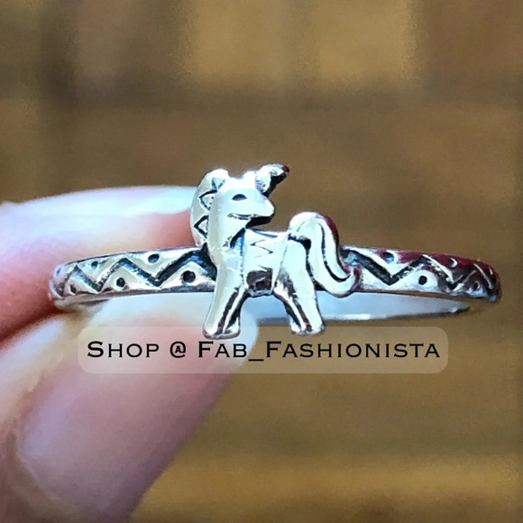 James Avery Tiny Unicorn Ring Sterling Silver size 10 - Picture 3 of 9